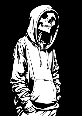 Skeleton in Hoodie