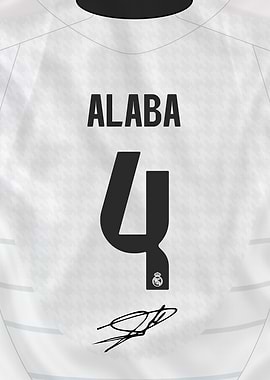 Alaba Madrid Jersey Number 4