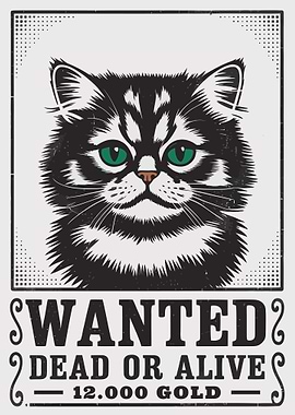 Wanted Cat Poster