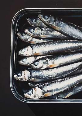 Sardines in a Can Painting