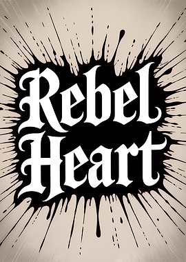 Rebel Heart Text Art