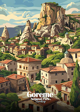 Goreme National Park, Turkey Illustration