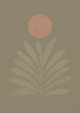 Minimalist Palm Leaves