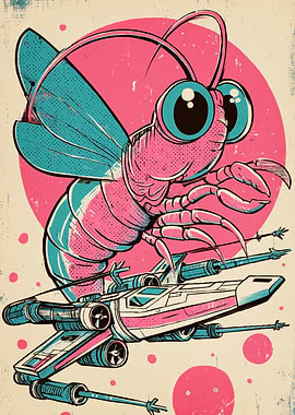Shrimp on X-Wing Starfighter