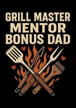 Grill Master Bonus Dad Illustration