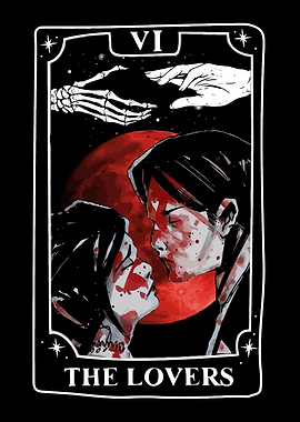The Lovers Tarot Card Illustration