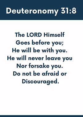 Deuteronomy 31:8 Scripture Verse