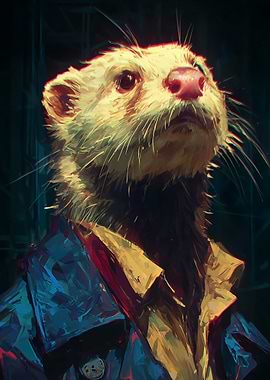 Ferret in a Trench Coat