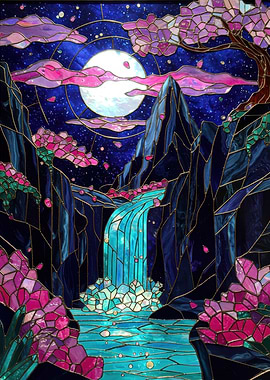 Stained Glass Waterfall