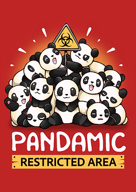 Pandamic Restricted Area Cartoon