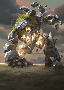 Stone Golem Fantasy Art