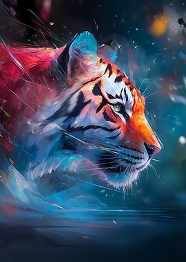 Prism Roar – Tiger in Crystal Light