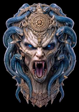 Medusa Gorgon Portrait