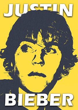 Justin Bieber Pop Art Portrait