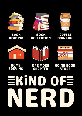 Funny Book Lover - Kind of Nerd