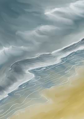 Abstract Beach Scene