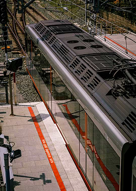 Modern Train at Station Platform
