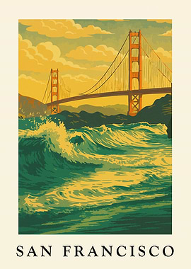 San Francisco Golden Gate Bridge Poster