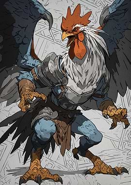 Armored Rooster Animal