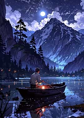 Night Lake Serenity
