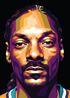 Snoop Dogg Colorful Portrait