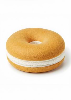 Donut Pillow Plush Food Toy