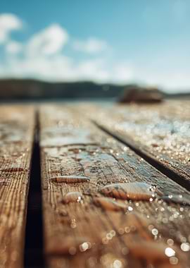 Wet Wooden Dock