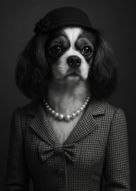 Elegant Cavalier King Charles Spaniel Portrait