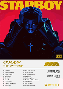 The Weeknd Starboy Album Cover