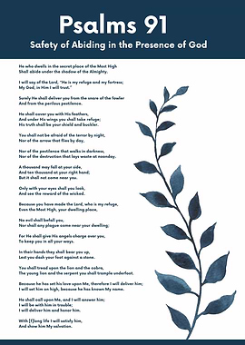 Psalms 91: Safety in God's Presence