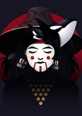 Orca Spirit Woman Digital Art