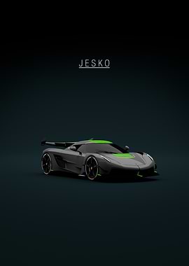 Koenigsegg Jesko Grey - Front