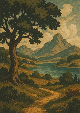 Whispering Trail to the Mountain Lake