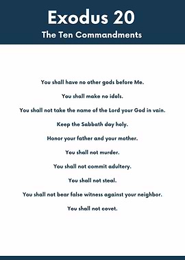 Exodus 20: The Ten Commandments