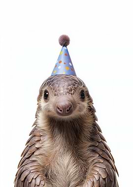 Party Pangolin Portrait