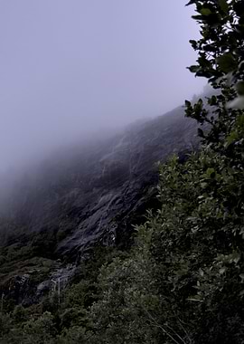 Misty Mountain Landscape