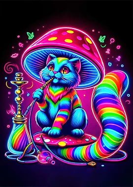 Psychedelic Cat Mushroom