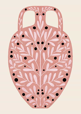 Floral Amphora Illustration