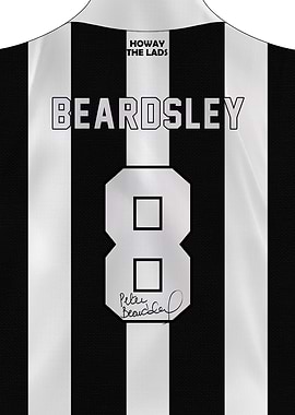 Peter Beardsley #8 Newcastle Jersey