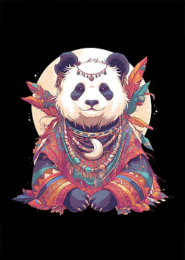 Panda Moon Necklace