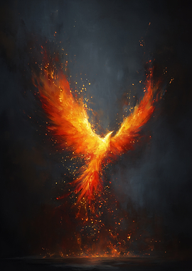 Fiery Phoenix Rising