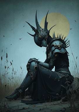 Horned Warrior Contemplation