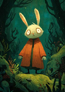 Rabbit in Orange Coat