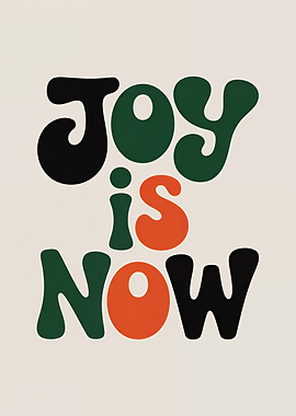Joy is Now Retro Art
