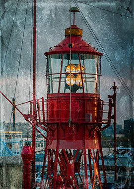 Red Lighthouse Structure