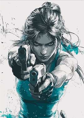 Lara Croft Dual Pistols