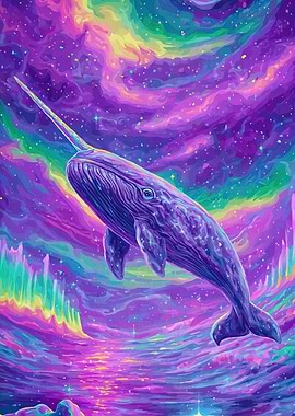 Narwhal Aurora Borealis Sky