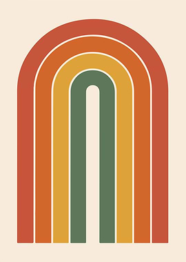 Retro Rainbow Arch