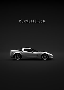 Corvette Z06 White Car
