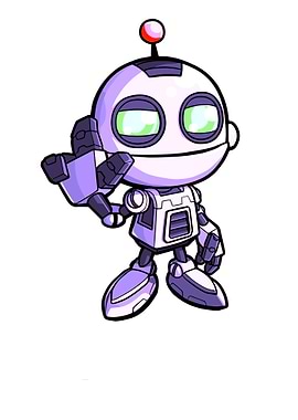 Cartoon Robot Character Illustration